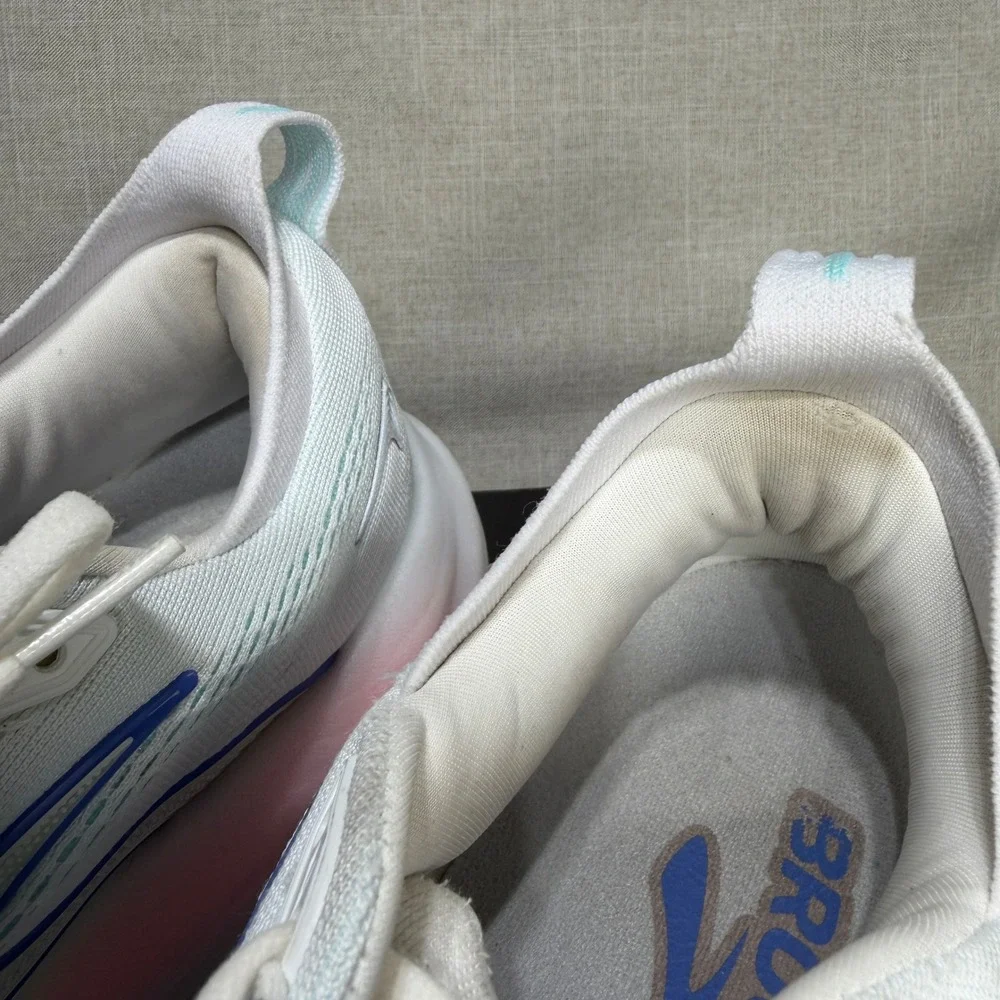 Brooks Glycerin 22 Shoes - Women 10.5 - White Blue Pink Running 1204341B110
